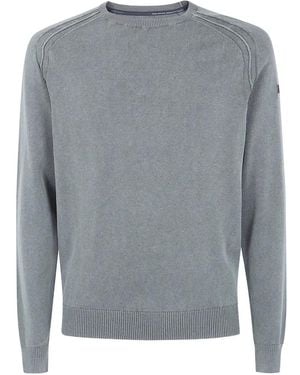 Rrd Ribbed-Knit Crew-Neck Jumper - Grey