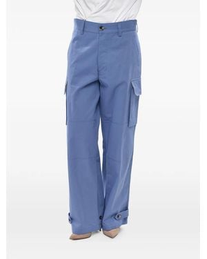 Marni Ankle-Drawstring Cargo Pants - Blue