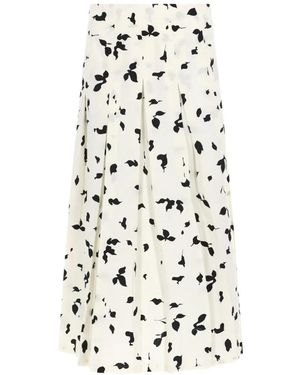 Alysi Pleated Skirt - White