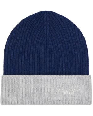 Givenchy Bicolour Beanie - Blue
