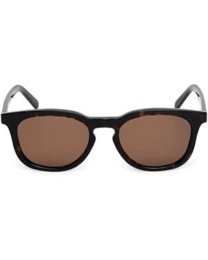 MM6 by Maison Margiela Tortoiseshell-Effect Square-Frame Sunglasses - Black