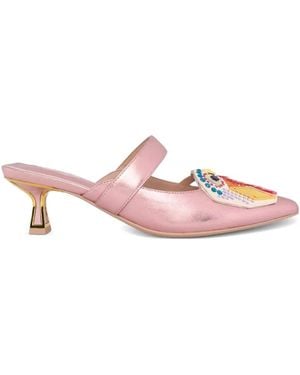 Kat Maconie Sandales Azari À Ornements - Pink