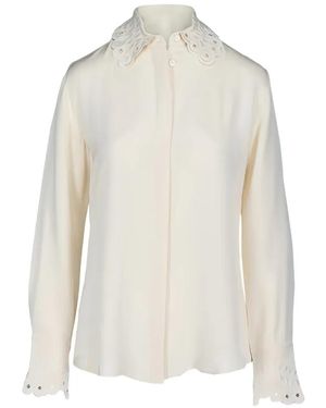 Altuzarra Eyelet Collar Blouse - White
