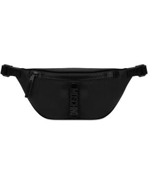 Moschino Gürteltasche mit Logo - Schwarz