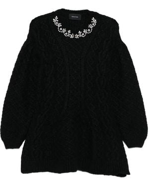 Simone Rocha Verfraaide Trui - Zwart