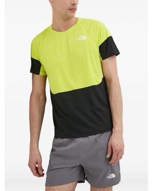 The North Face Colour-Block Logo-Print T-Shirt - Green