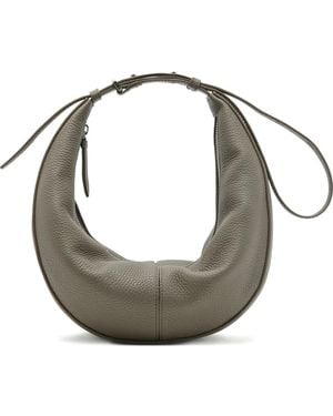 Proenza Schouler Slide Pebbled-Leather Shoulder Bag - Grey
