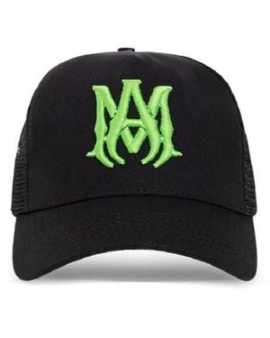 Amiri Logo Trucker Cap Hat - Green