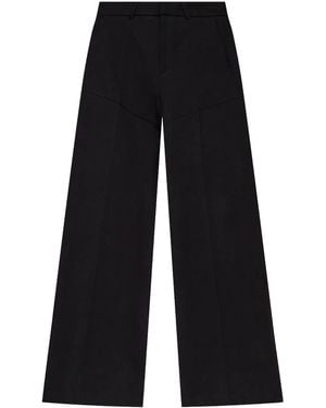 IRO Wide-Leg Cotton Trousers - Blue