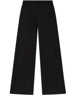 IRO Wide-Leg Cotton Trousers - Blue