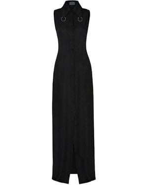 Vestiaire d'un Oiseau Libre Open-Back Ring Shirt Dress - Black
