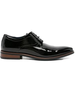 SERGIO MORETTI FIRENZE Patent-Finish Lace-Up Derby Shoes - Black