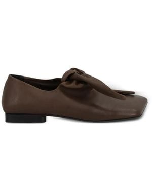 Uma Wang Knot Square Ballet Flats - Brown