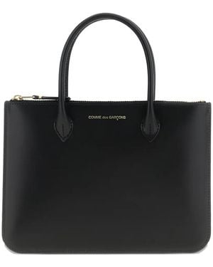 Comme des Garçons Leather Tote Bag - ブラック