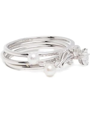 agnès b. Pearl-Embellished Ring - White