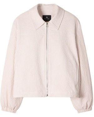 Paul Smith Seersucker Striped Jacket - Pink