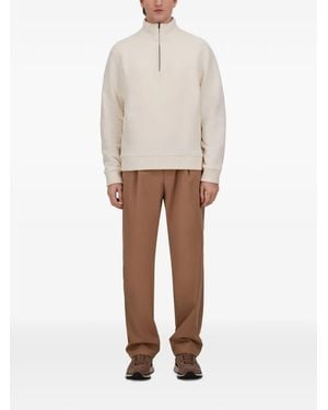 Herno Pullover Mit Reißverschluss - Weiß