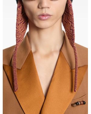 Dries Van Noten Mehrfarbige Krawattennadel - Braun