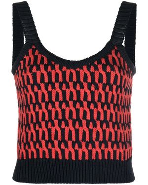 La DoubleJ Top Cotton, Nylon - Red