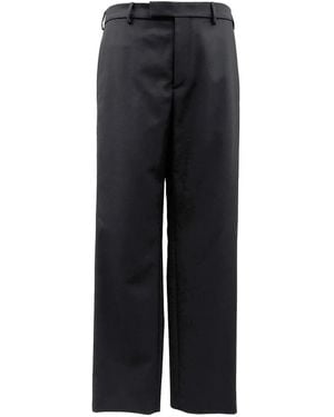 Rier Belt Loops-Detail Pants - Black