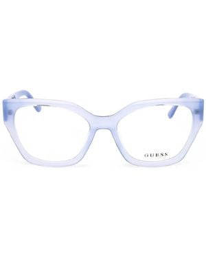 Guess Lunettes De Vue À Monture Papillon - Blanc