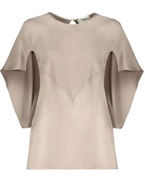 Fendi Silk Blouse - Natural
