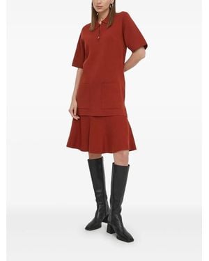 Tiger Of Sweden Polo Ariia Con Zip - Rosso