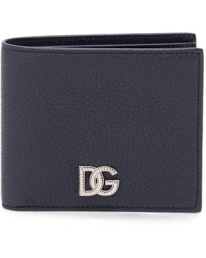 Dolce & Gabbana Dg Logo-Plaque Wallet - Blue