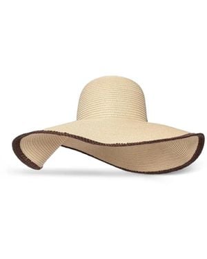 Manière De Voir Sandrine Raffia Oversized Sun Hat - White