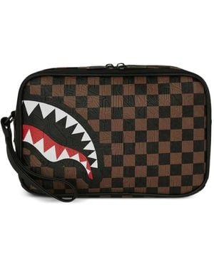 Sprayground Trousse De Toilette À Carreaux - Black
