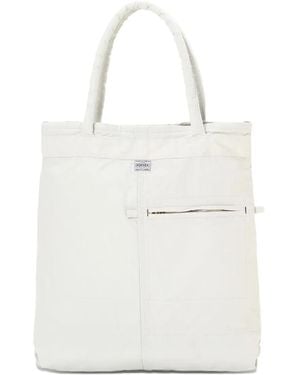 Porter-Yoshida and Co Pocket-detail tote bag - Blanco