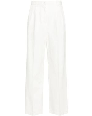 A.P.C. High-Rise Wide-Leg Jeans - White