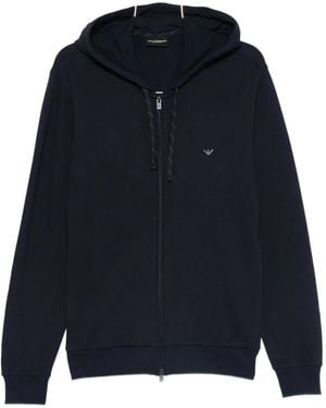 Emporio Armani Zip-Up Hoodie - Blue
