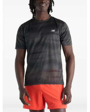 New Balance Rc Essential Printed T-Shirt - Grey