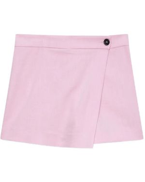 MSGM Wikkelshorts Met Knopen - Roze