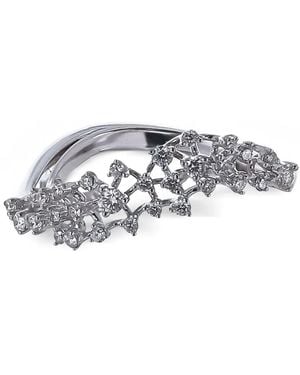 ANANYA Scatter Diamond Band Ring - Wit