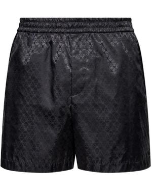 McQueen Short À Motif Tête De Mort - Noir