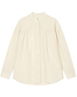 Studio Tomboy X Shirred-Detail Blouse - White