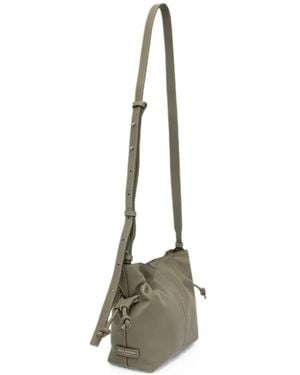 Marc O' Polo Small Simona Drawstring-Fastening Leather Cross Body Bag - Green