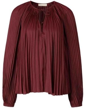 Ulla Johnson Electra Bluse Mit Langen Ärmeln - Rot