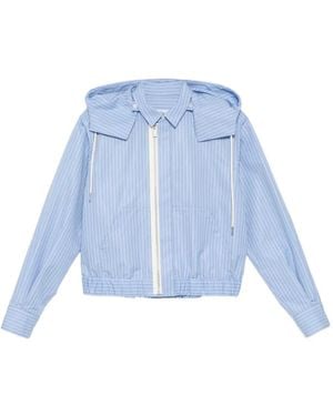 Sacai Chaqueta Con Capucha - Azul