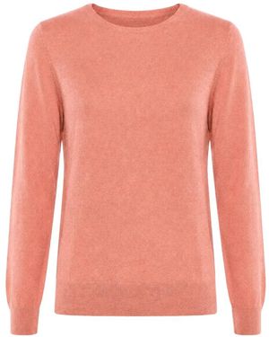 Malo Crew-Neck Long-Sleeve Jumper - Pink