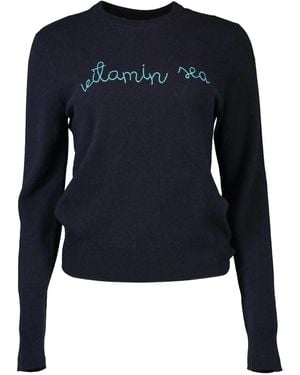 Lingua Franca Vitamin Sea Sweater - Blue