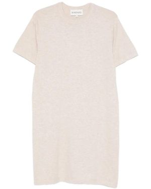 Bompard Round-Neck Short T-Shirt Mini Dress - White
