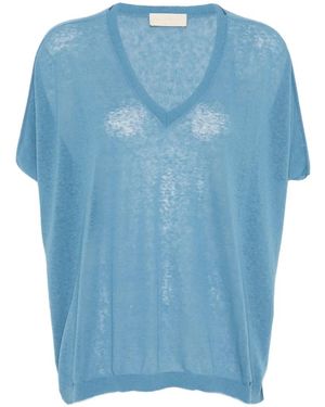 Momoní Jersey Con Cuello En V - Azul