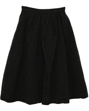 Carolina Herrera フローラル スカート - ブラック