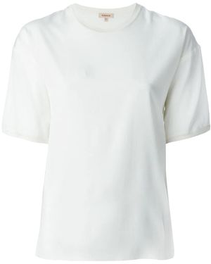 P.A.R.O.S.H. Bluse Mit Rundem Ausschnitt - Weiß