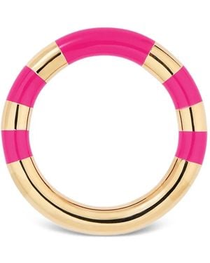 Aurelie Bidermann Positano Striped Ring - Pink