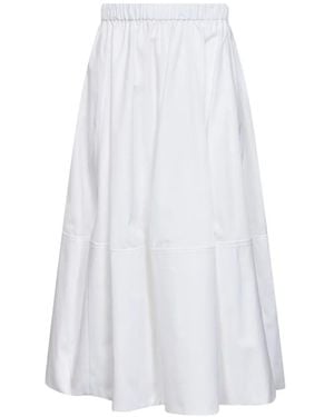Co. Falda Elástica Fruncida - Blanco