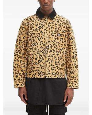 Wacko Maria X Dickies Animal-Print Corduroy Jacket - Natural